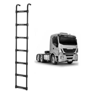 Imagem de Escada Traseira para Iveco Stralis - 7 Degraus 2260mm Preto - Fabbof