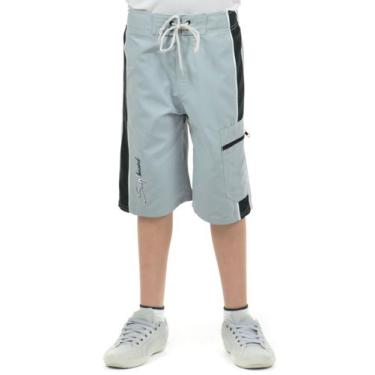 Imagem de Bermuda Praieira Infantil Fenomenal, Cinza prata, 04