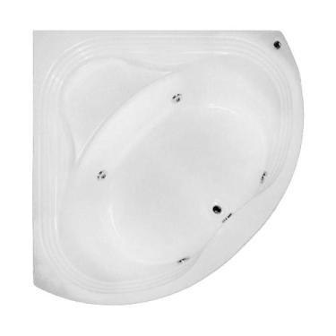 Imagem de Banheira de Canto Angulo com hidro - Só Banheiras, 1,35X1,35X0,40, 127