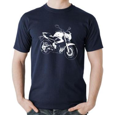 Imagem de Camiseta Algodão Moto XJ6 N Art - Foca na Moda, Marinho, GGG