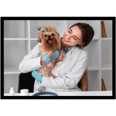 Imagem de Quadro Decorativo Medicina Consultórios Veterinários Pet Shop Com Mold
