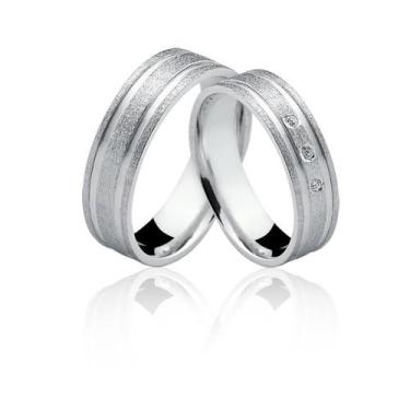 Imagem de Aliança de Prata 925 Anatomica com Pedra AL24 - Natália Jóias, Prata