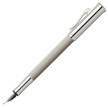 Imagem de Caneta Tinteiro Graf Von Faber-Castell Guilloche Cinza 18K