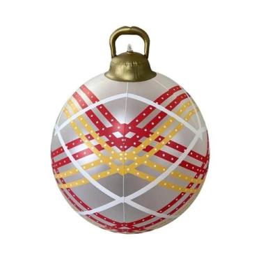 Imagem de Bola Inflável de Natal Gigante (60cm) - Decoração para Árvore de Natal