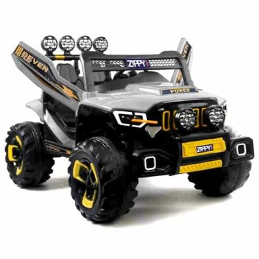 Imagem de Zippy Toys, Carro Elétrico Super Cross 4X4 12V com Controle Remoto, Cinza
