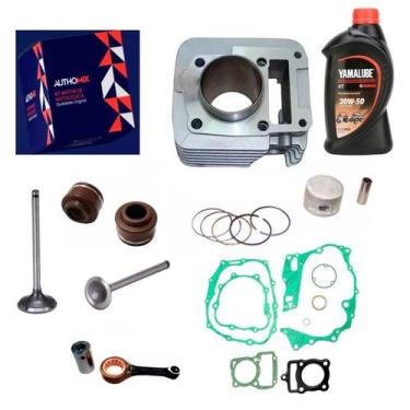 Imagem de kit Cilindro pistao Ybr/factor xtz125 com peças biela juntas - AUTHO M