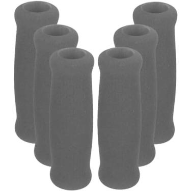 Imagem de Healvian 6 peças de alça de bengala de substituição de espuma para idosos bengala antiderrapante bengala de caminhada almofada de mão protetor de alça de esponja para guidão de bicicleta de bengala