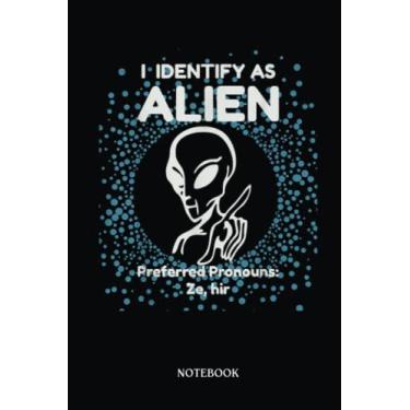 Imagem de Alien Notebook: Support Your Local Alien Spaceship Ufo Extraterrestrial | Alien Journal, Lined Journal Ufo, Ufo Journal, Lined Journal Alien, Size 6 X 9", 120 Pages.
