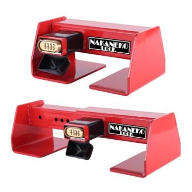 Imagem de NAKANEKO Fechadura de porta de carga resistente - Trava de contêiner de transporte de aço revestido com pó - Fechadura de porta semi reboque de segurança máxima - Acessórios de caminhão e segurança de