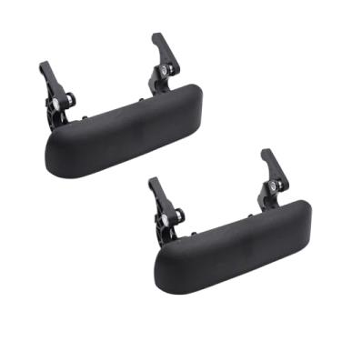 Imagem de 2 pçs/conjunto SHLPDFM puxador de porta traseira texturizado preto 1L5Z9943400AAA, 77872, FO1915109 Trava do puxador do portão traseiro para Ford Ranger 1998-2001