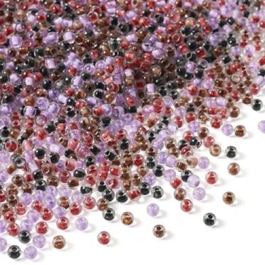 Imagem de Craftdady Contas de semente de vidro de 100 g de 4 mm para fazer pulseiras pretas vermelhas pequenas contas espaçadoras transparentes artesanais contas redondas pequenas soltas para colar faça você