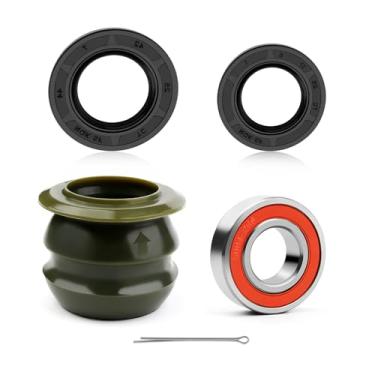 Imagem de Bucha de direção e vedação de rolamento para Honda Sportrax 90 FourTrax 200 Sportrax 250 FourTrax Recon 250 Sportrax 400 TRX250X TRX400X 53221-HC4-004 90753-GB4-681 91205-VM6-003 9 6150-62033-10