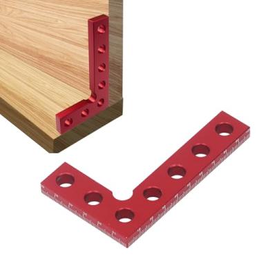 Imagem de Ferramenta de Localização Central Quadrada, Régua de Liga de Alumínio de 90 Graus para Carpinteiros de Marcenaria, Com Régua Em L