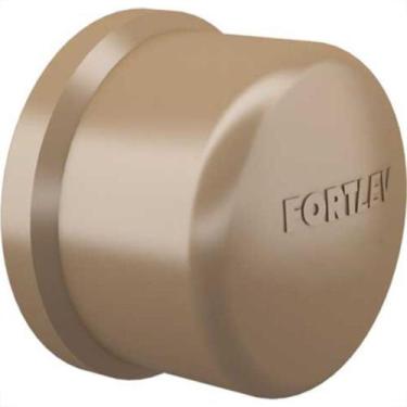 Imagem de Caps Fortlev PVC Liso Liso 2 Marrom - Kit C/10 Unidades