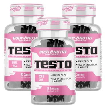 Imagem de Kit 3x Vitaminas e Minerais Feminino Masculino Pote 60 Cápsulas 100% Natural Boro Fonte de Calcio Rico em Zinco Niacina Magnesio Matéria Prima Importada - Body Nutry