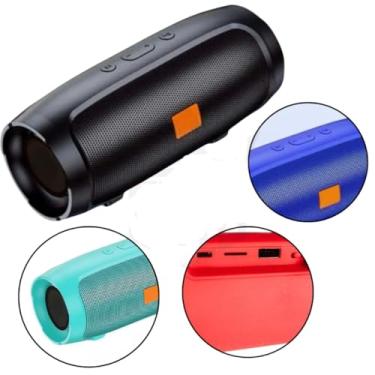 Imagem de Caixinha de Som Rádio FM Bluetooth Portátil 20W (Vermelho)