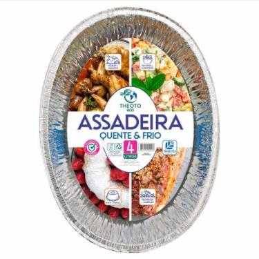 Imagem de Embalagem para Alimentos Assadeira de Alumínio Descartável 4L - Caixa 