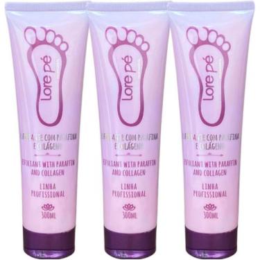 Imagem de ESFOLIANTE COM PARAFINA E COLÁGENO SPA DOS PÉS 300ml - LORE PÉ Kit 3 u