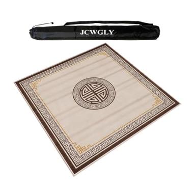 Imagem de Tapete De Mahjong Grande E Macio Para Mesas, Toalha De Mesa Antiderrapante E Redutora De Ruído, Capa De Mesa Quadrada Para Jogos De Tabuleiro De Pôquer De Festa Em Família(100x100 cm/39.37x39.37 in)