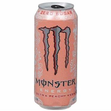Imagem de Energético Ultra Peachy Keen Zero Açúcar Monster Lata 473ml