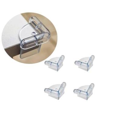 Imagem de 8 Protetores De Quina Canto Silicone Mesa Vidro Bebê Criança - Coisari