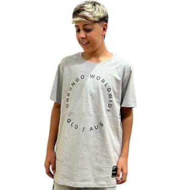 Imagem de Camiseta Masculina Onbongo Circle Cinza ON096-Masculino