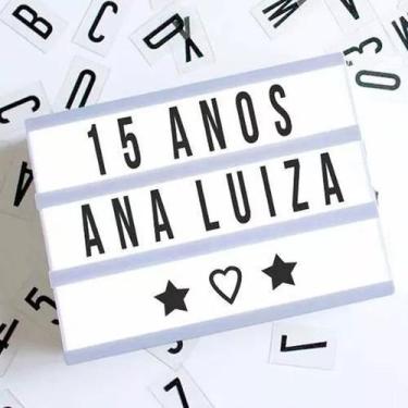 Imagem de Luminária Palavras Letras Light Box Cinema Letreiro Led - Coisaria