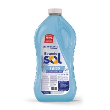 Imagem de Desinfetante Perfumado Talco Girando Sol 2L, Desinfetante Líquido De U