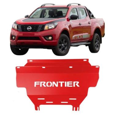 Imagem de Protetor Motor Carter Frontier 2017 2018 2019 2020 Vermelho - C&K