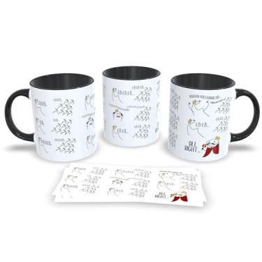 Imagem de Caneca Preta de Porcelana Personalizada Queen Musical com Frases Divertidas (Queen 12)
