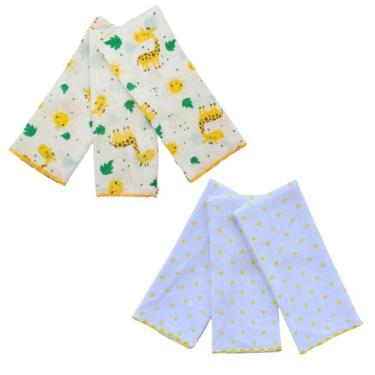 Imagem de Paninho de Boca Pano Fralda Enxoval Maternidade Higiene Macio 100% Algodão 3 un Menina e Menino (Kit 6 Paninhos Neutro Sortido)