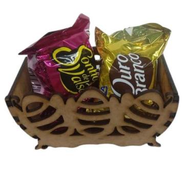 Imagem de Kit 12 Cesta de Pascoa para ovos de 50g bombom, kinder, presente, emba