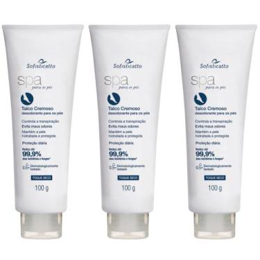 Imagem de Kit 3 Creme Desodorante Evita Mau Odor Chule Fungos Hidrata - Sofistic