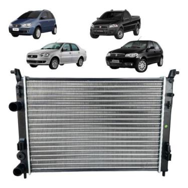 Imagem de Radiador Palio Siena Strada Idea Fire Com E Sem Ar 2001-2019 - Rtech