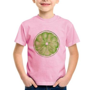Imagem de Camiseta Infantil Limão - Foca na Moda, Rosa bebê, 14