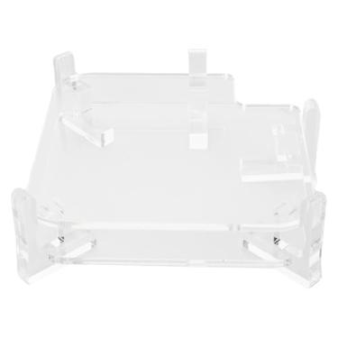 Imagem de Suporte Acrílico de Computadores para Desktop Com Orifício de Resfriamento, Design de Orifício Pequeno, Pilares Resistentes, para Mini M4 e Mini M4 Pro 2024