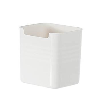 Imagem de Porta-lápis de plástico, organizador de papelaria, organizador de maquiagem, para escola, escritório em casa (branco1)
