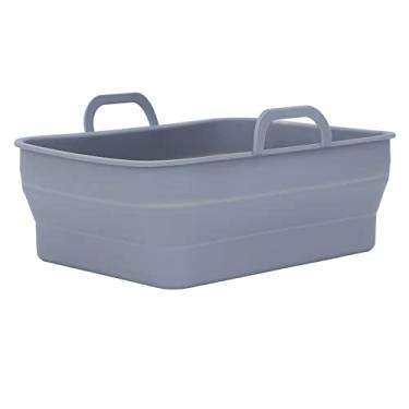 Imagem de FORÇAS DE FRYER Air, Silicone RETANGLULAR FRYER FRYER LINKER Bandeja 7.87x6.10Nin FORNADORES DE FRYER AR Air Liners Silicone Airfryer Liners para Acessórios DE Cozinha DE Cozinha (Preto) (Cinza)