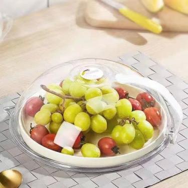 Imagem de Tampa Protetora de Alimentos Micro-ondas - 200 graus - Transparente - 