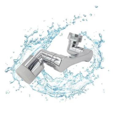 Imagem de Bico Torneira Arejador Articulado Extensor Adaptador Cozinha Banheiro 