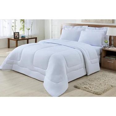 Imagem de Edredom Casal Malha 100% Alg Antialérgico Branco