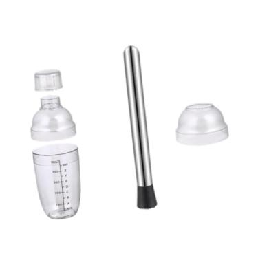 Imagem de SiaBiced Shaker Drink Mixer Convenientemente PC Ferramenta de barra transparente para pubs de cafeterias de pubs Smoothie Milk, 500ml