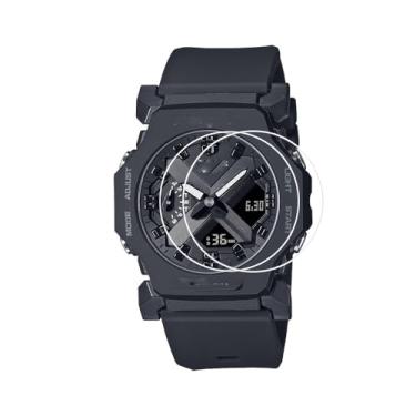 Imagem de Walieoka Protetor de tela compatível com Casio série GA-2300, película protetora de vidro temperado de dureza 9H, resistente a arranhões e impressões digitais [2 unidades]