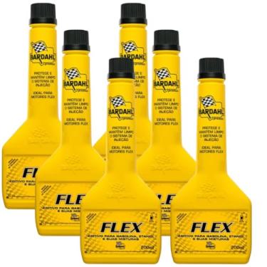Imagem de Kit C/6 Bardahl Aditivo Combustivel Flex 200ml Etanol Gasoli