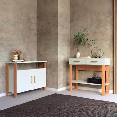 Imagem de Aparador c/ Gavetas e Balcão Industrial Dalla Costa 100% MDF - Pradel 