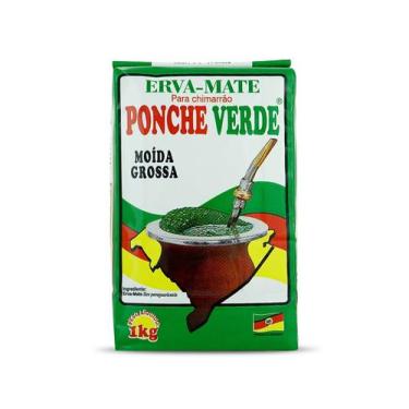 Imagem de Erva Mate Chimarrão PONCHE VERDE MOÍDA GROSSA Gaúcho 1kg