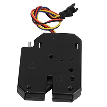 Imagem de Aço de Bloqueio de Armário Elétrico Preto, Design Compacto, Adequado para Armários e Gavetas No Escritório ou Em Casa