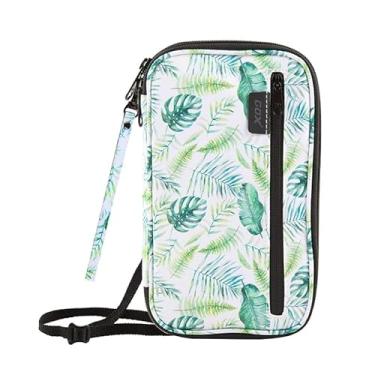 Imagem de Carteira de pescoço com bloqueio de RFID para passaporte familiar bolsa organizadora bolsa de viagem, Floresta, Continue