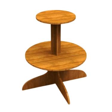 Imagem de Bandeja De Bolo 2 Andares Em Mdf