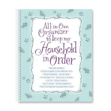 Imagem de Agenda organizadora Keep My Household in Order, espiral, gerenciamento de dinheiro, armazenamento de senha, calendário familiar, rastreador de cuidados domésticos. 20 x 25 com 22 páginas e 2 páginas